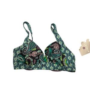 Athleta Paisley Print Swim Top/Bikini Top Size 34B/32C
